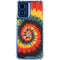 Liquid Blue Tie Dye - Rasta Spiral Moto G 5G (2024) Clear Case